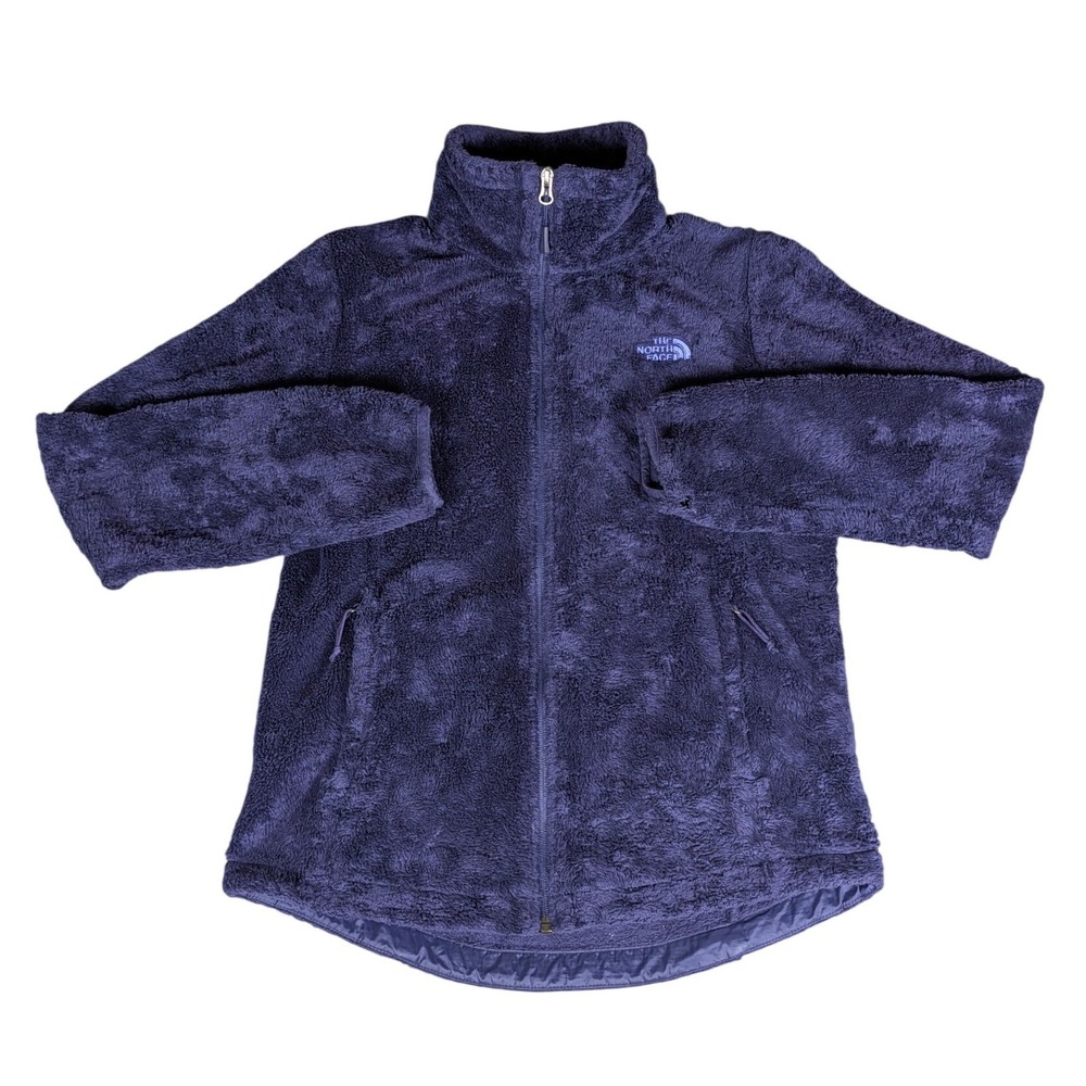 The North Face Osito Full Zip Fleece Jacket Navy Blue High Pile Silken S/P - Picture 2 of 10